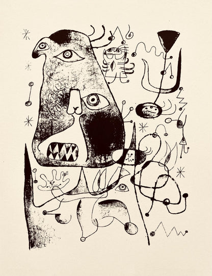 Joan Mir, Composition, The Prints Of Joan Miro, Etching