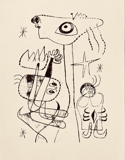 Joan Mir, Composition, The Prints Of Joan Miro, Etching