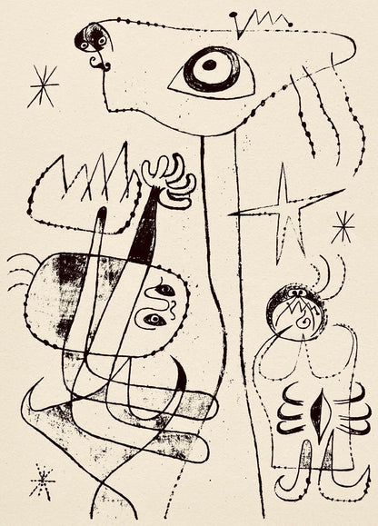 Joan Mir, Composition, The Prints Of Joan Miro, Etching
