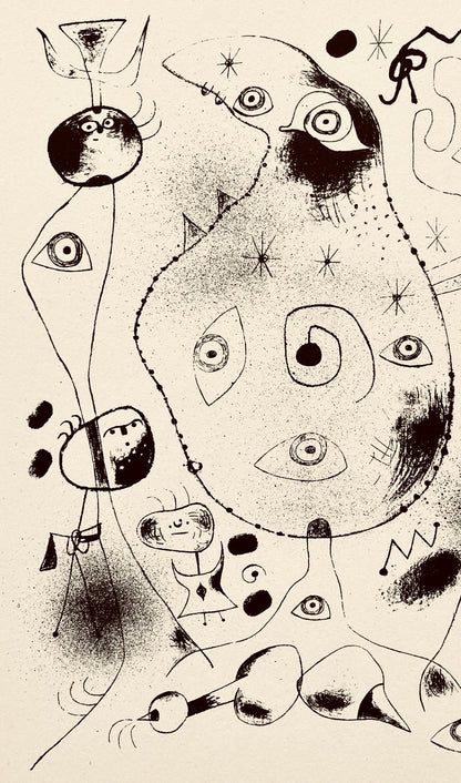 Joan Mir, Composition, The Prints Of Joan Miro, Etching