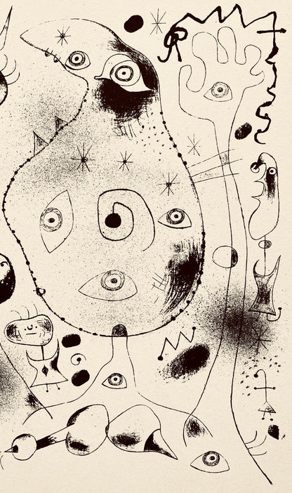 Joan Mir, Composition, The Prints Of Joan Miro, Etching
