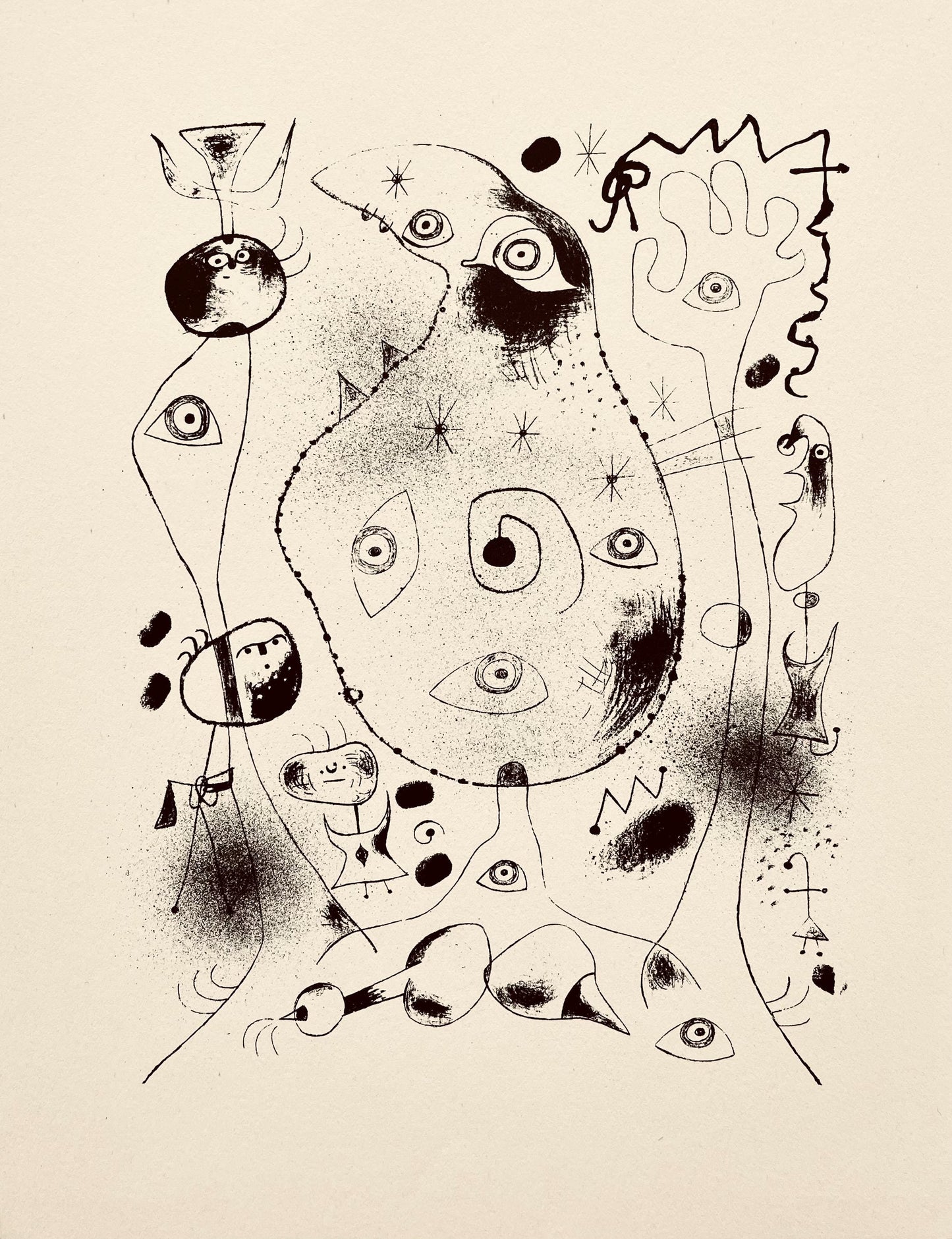 Joan Mir, Composition, The Prints Of Joan Miro, Etching