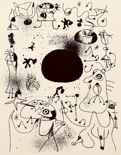 Joan Mir, Composition, The Prints Of Joan Miro, Etching