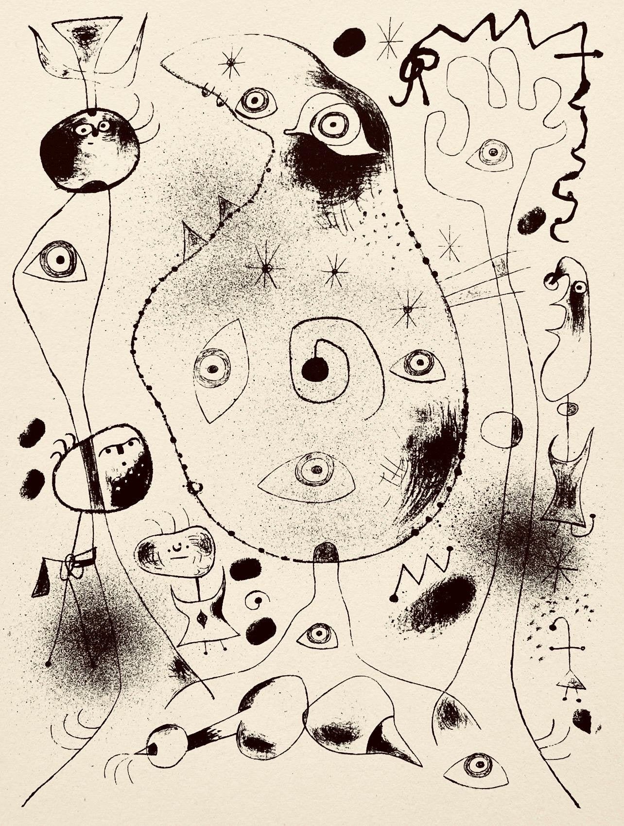 Joan Mir, Composition, The Prints Of Joan Miro, Etching