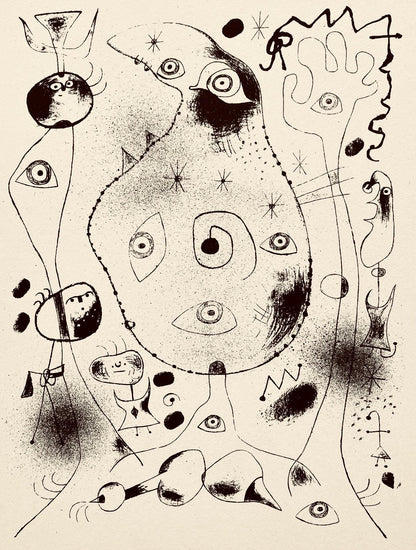 Joan Mir, Composition, The Prints Of Joan Miro, Etching