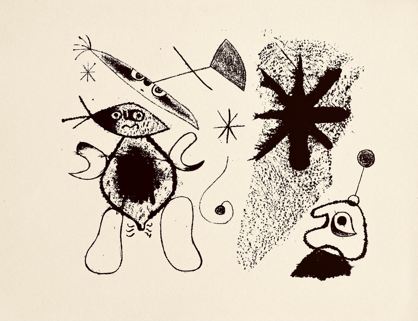 Joan Mir, Composition, The Prints Of Joan Miro, Etching