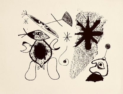 Joan Mir, Composition, The Prints Of Joan Miro, Etching