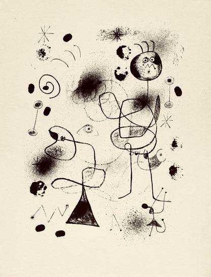 Joan Mir, Composition, The Prints Of Joan Miro, Etching