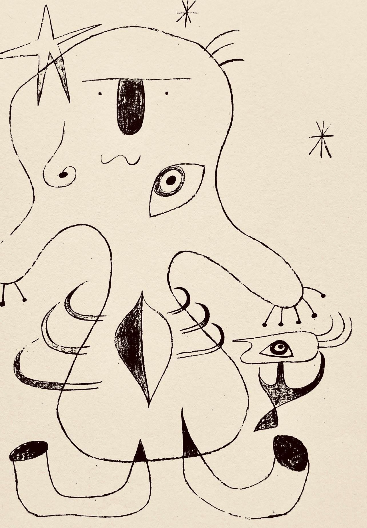 Joan Mir, Composition, The Prints Of Joan Miro, Etching