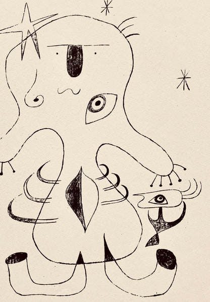 Joan Mir, Composition, The Prints Of Joan Miro, Etching