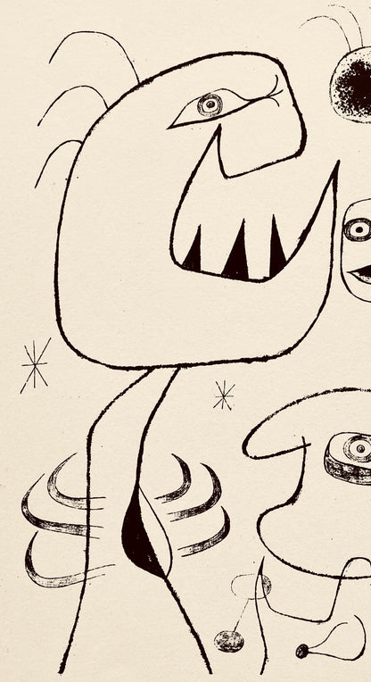 Joan Mir, Composition, The Prints Of Joan Miro, Etching