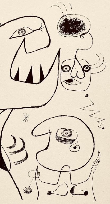 Joan Mir, Composition, The Prints Of Joan Miro, Etching