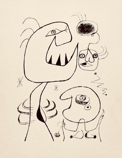 Joan Mir, Composition, The Prints Of Joan Miro, Etching