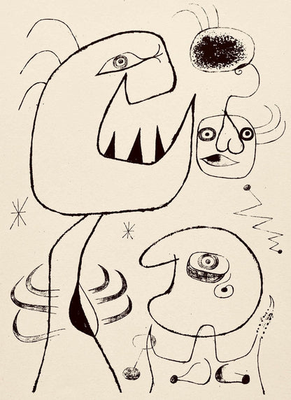 Joan Mir, Composition, The Prints Of Joan Miro, Etching