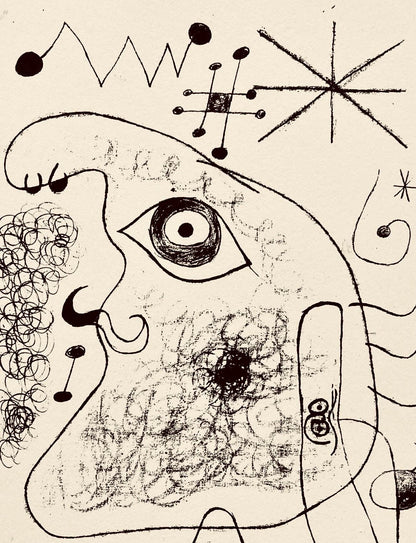 Joan Mir, Composition, The Prints Of Joan Miro, Etching