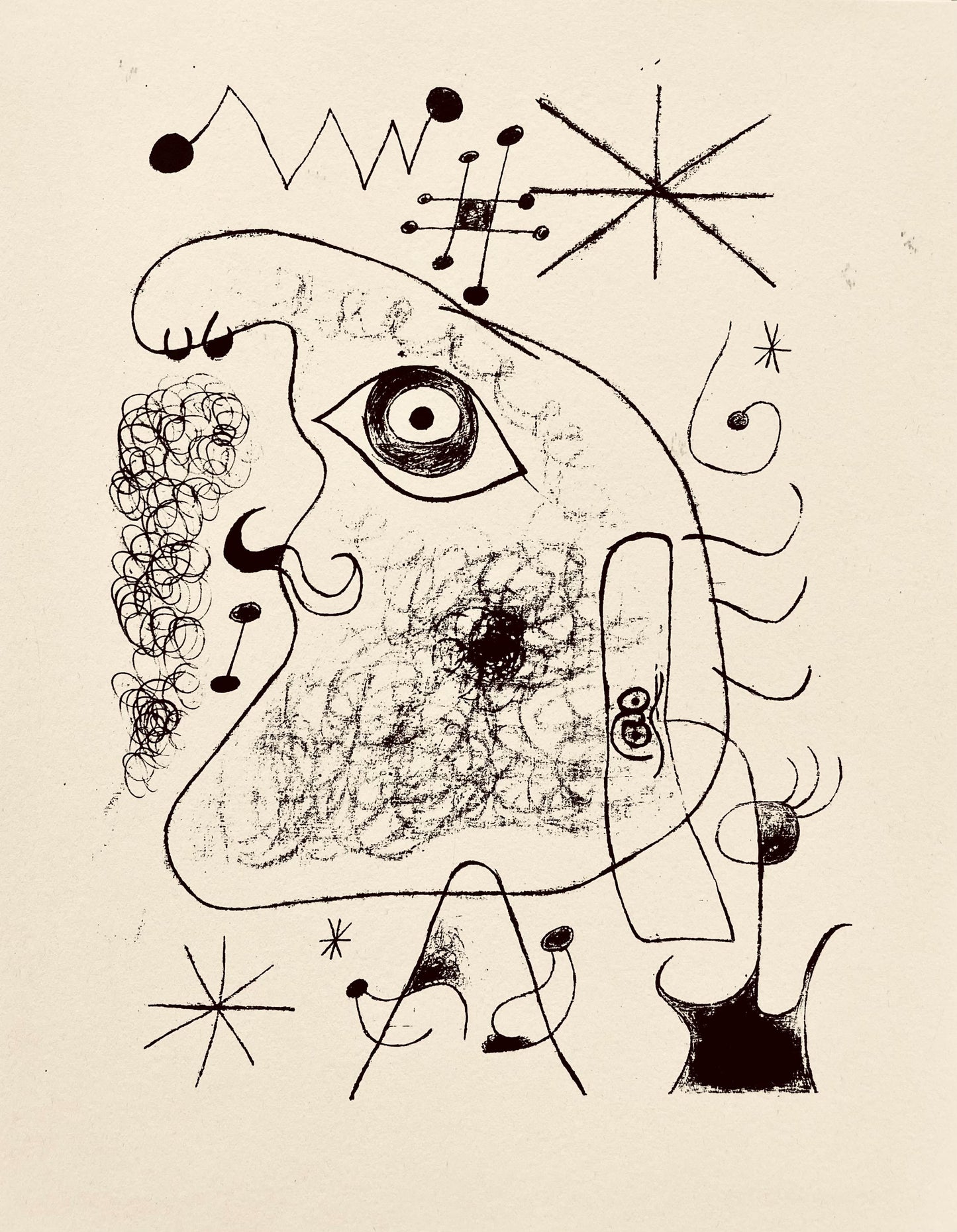 Joan Mir, Composition, The Prints Of Joan Miro, Etching