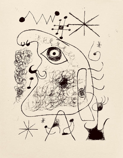 Joan Mir, Composition, The Prints Of Joan Miro, Etching