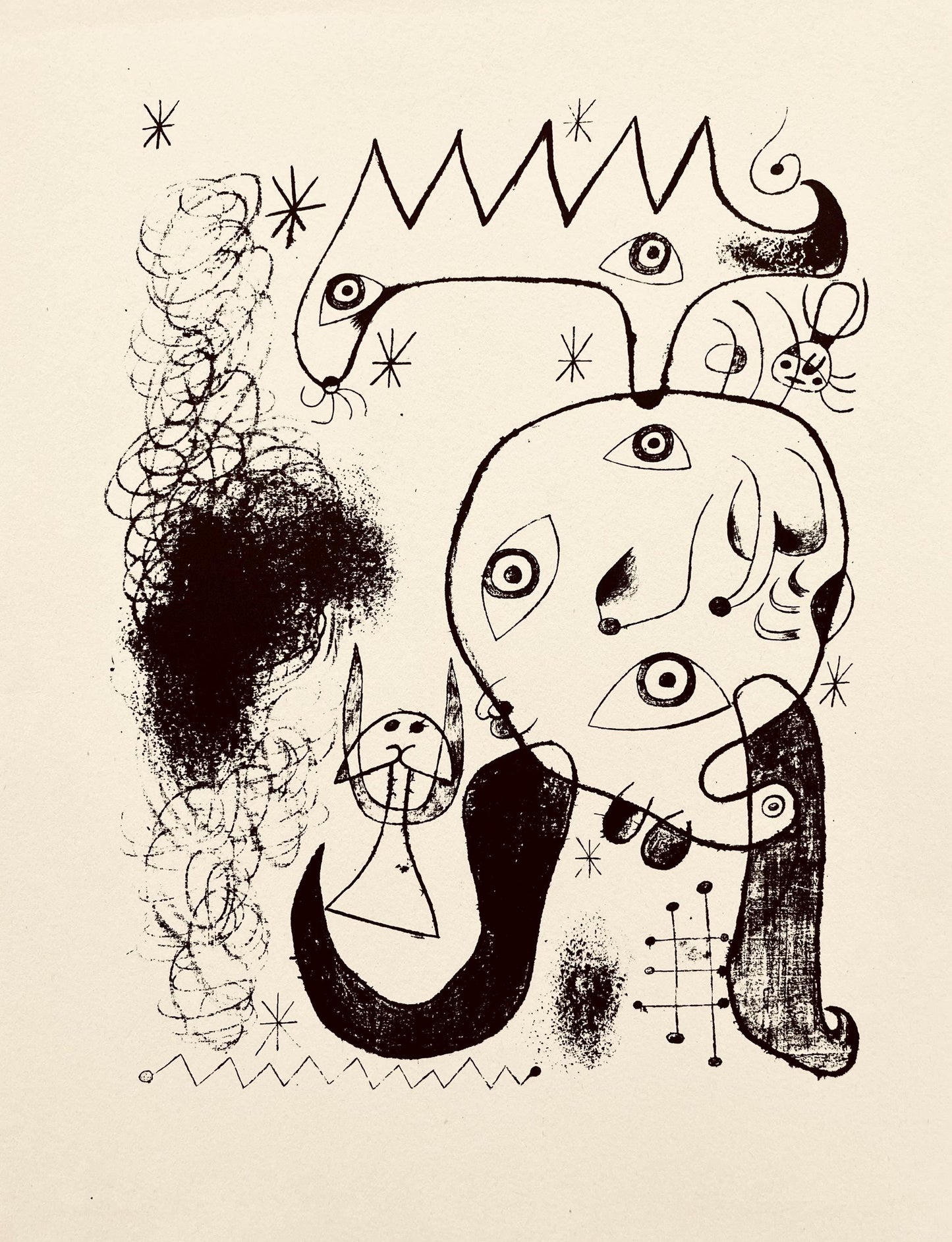 Joan Mir, Composition, The Prints Of Joan Miro, Etching