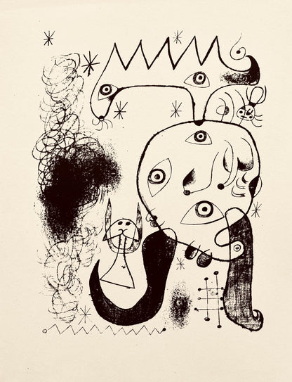 Joan Mir, Composition, The Prints Of Joan Miro, Etching