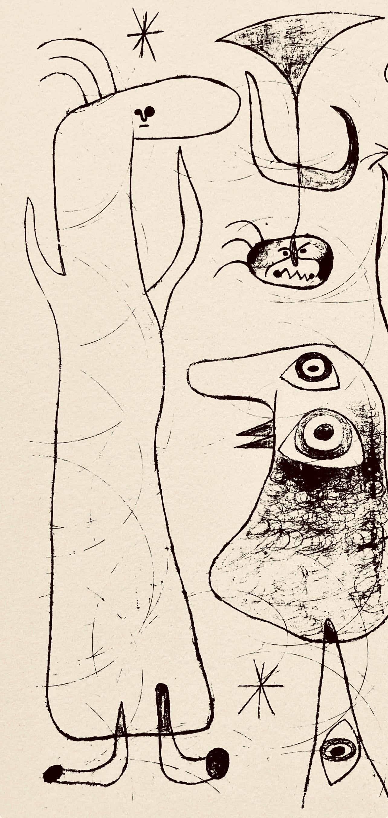 Joan Mir, Composition, The Prints Of Joan Miro, Etching