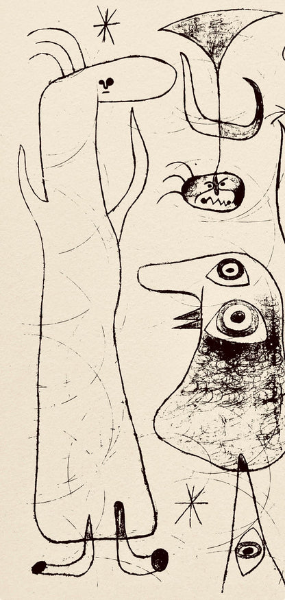 Joan Mir, Composition, The Prints Of Joan Miro, Etching