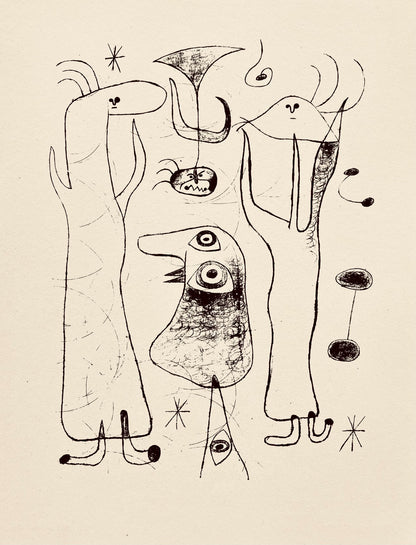 Joan Mir, Composition, The Prints Of Joan Miro, Etching