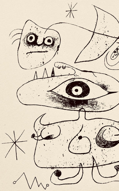 Joan Mir, Composition, The Prints Of Joan Miro, Etching