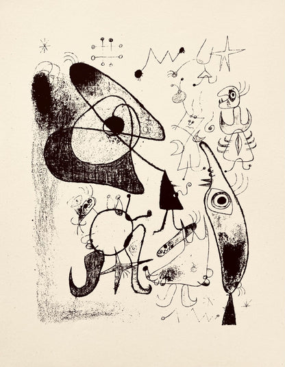 Joan Mir, Composition, The Prints Of Joan Miro, Etching