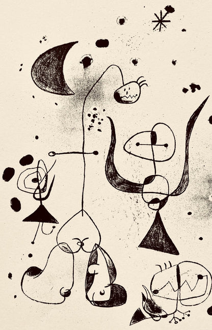 Joan Mir, Composition, The Prints Of Joan Miro, Etching
