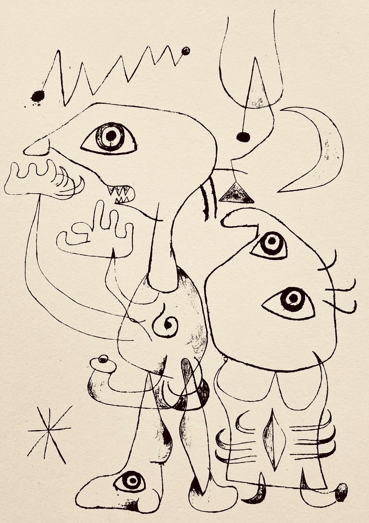 Joan Mir, Composition, The Prints Of Joan Miro, Etching