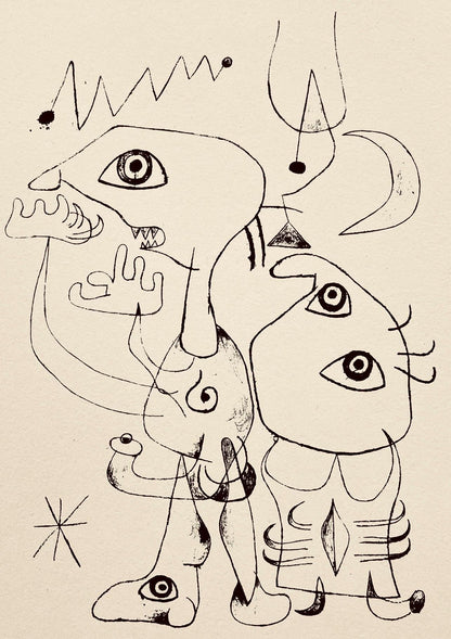 Joan Mir, Composition, The Prints Of Joan Miro, Etching