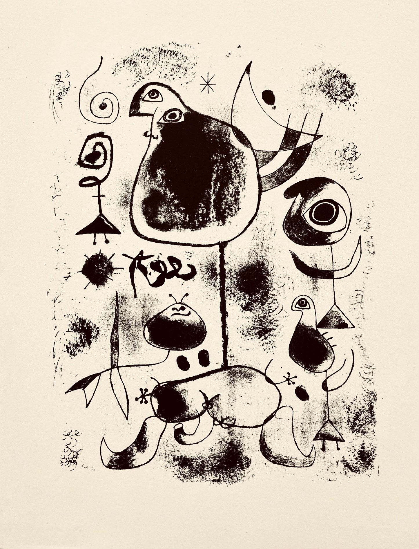 Joan Mir, Composition, The Prints Of Joan Miro, Etching
