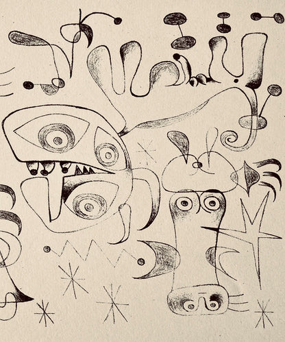 Joan Mir, Composition, The Prints Of Joan Miro, Etching