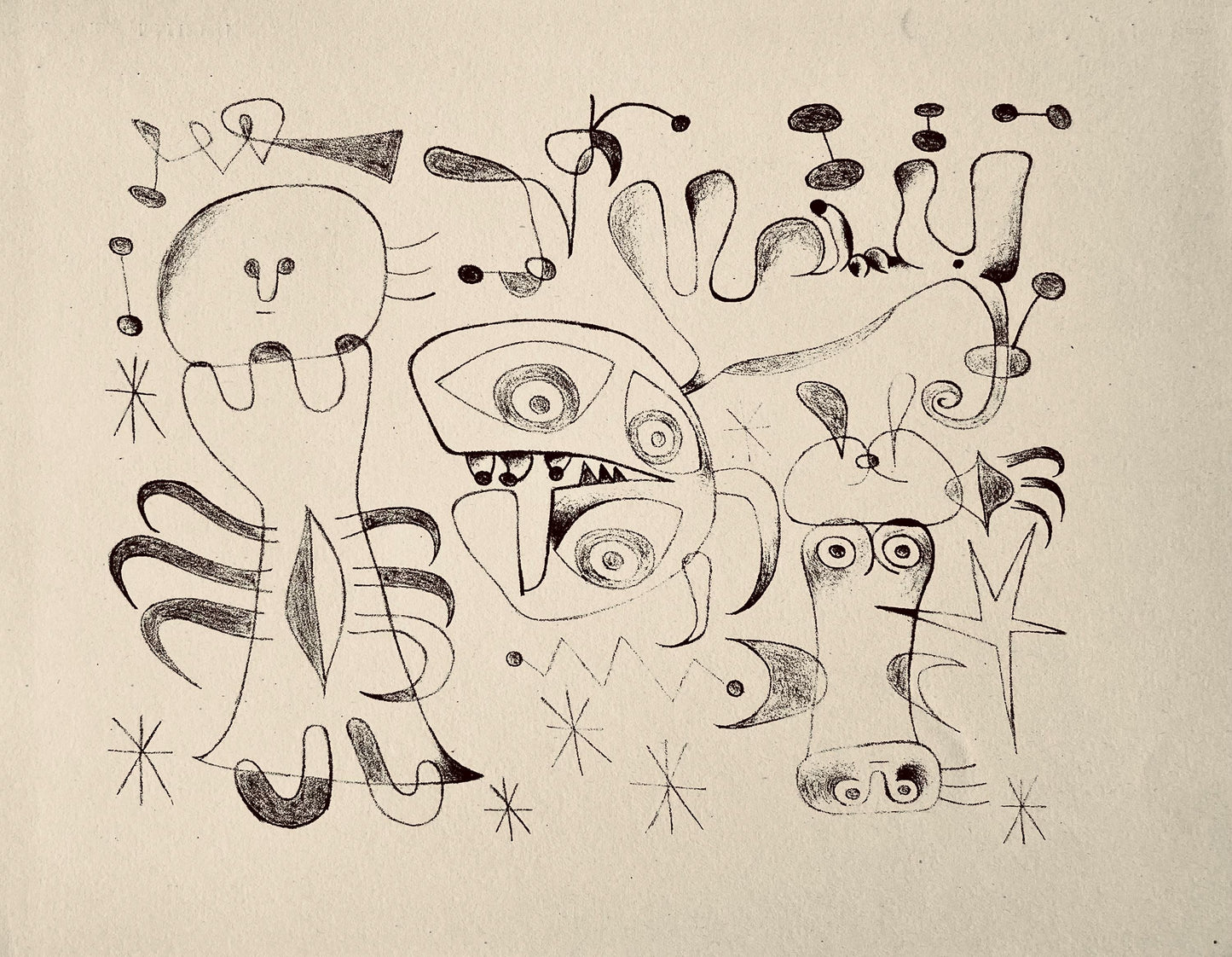 Joan Mir, Composition, The Prints Of Joan Miro, Etching