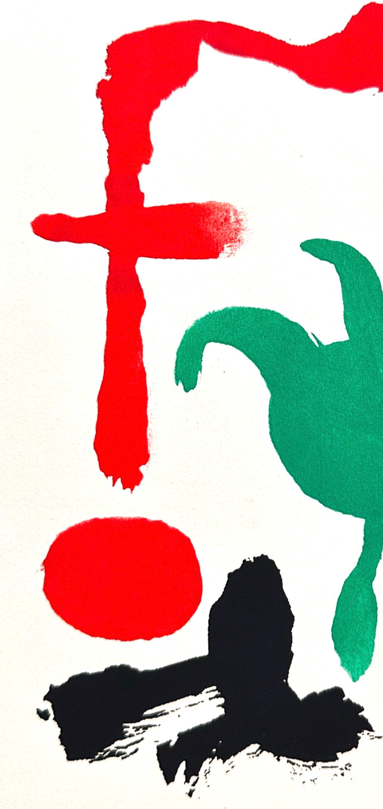 Joan Mir, Femme Et Oiseaux Dans La Nuit, The Prints Of Joan Miro, Lithograph