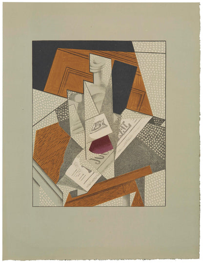 Juan Gris, Bouteille (Kahnweiler 1969), Au Soleil Du Plafond, Lithograph