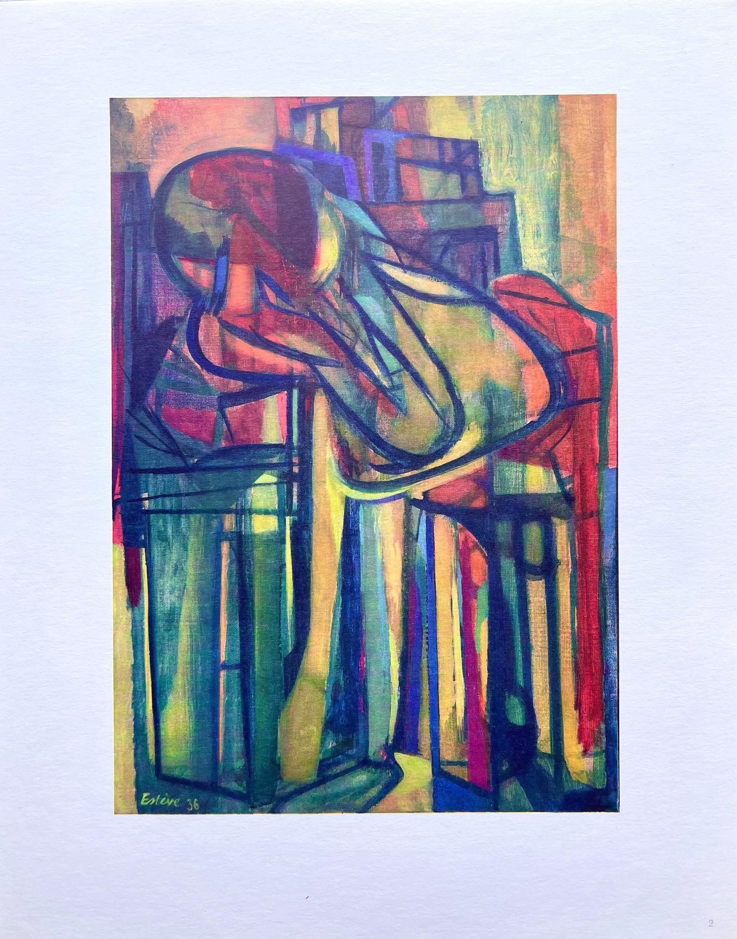 Maurice Estve, Composition, Maurice Estve, Peintres D'Aujourd'Hui, Lithograph