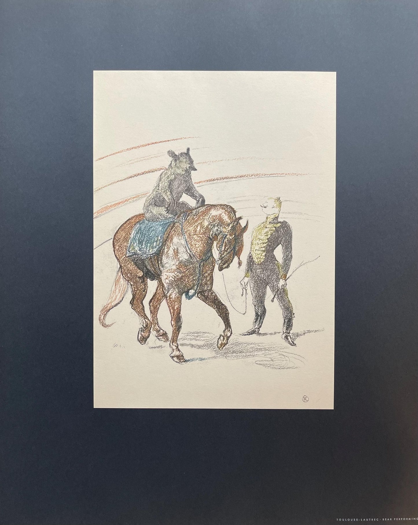 Henri De Toulouse-Lautrec, Bear Performing, Henri De Toulouse-Lautrec, At The Circus, Lithograph