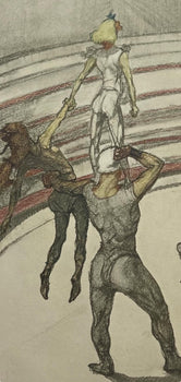Henri De Toulouse-Lautrec, Circus Acrobats, Henri De Toulouse-Lautrec, At The Circus, Lithograph