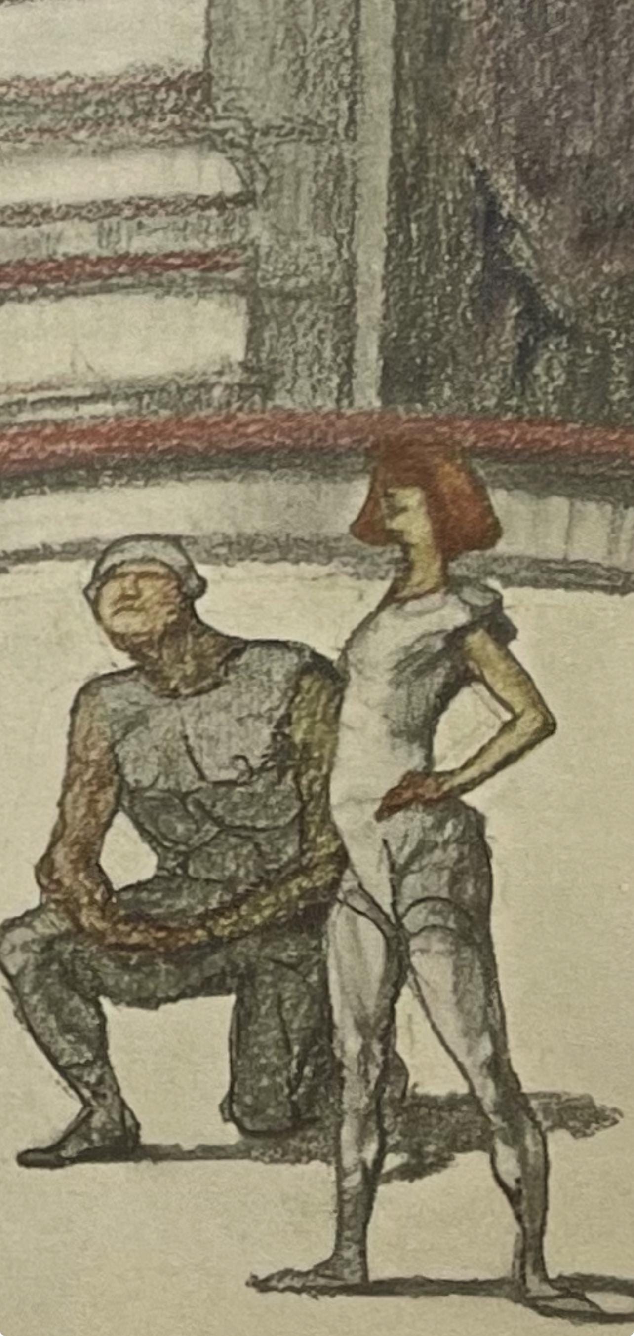 Henri De Toulouse-Lautrec, Circus Acrobats, Henri De Toulouse-Lautrec, At The Circus, Lithograph