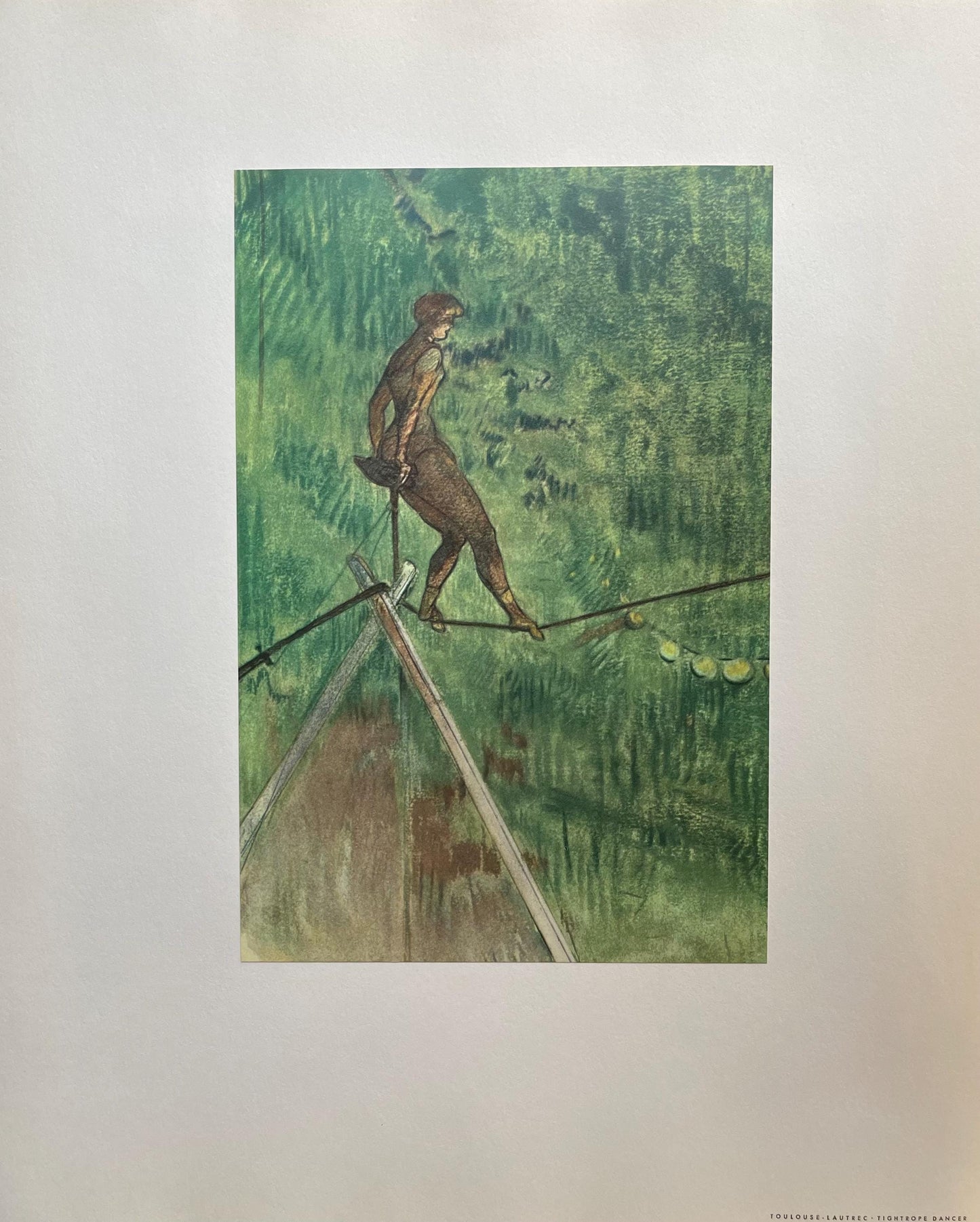 Henri De Toulouse-Lautrec, Tightrope Dancer, Henri De Toulouse-Lautrec, At The Circus, Lithograph