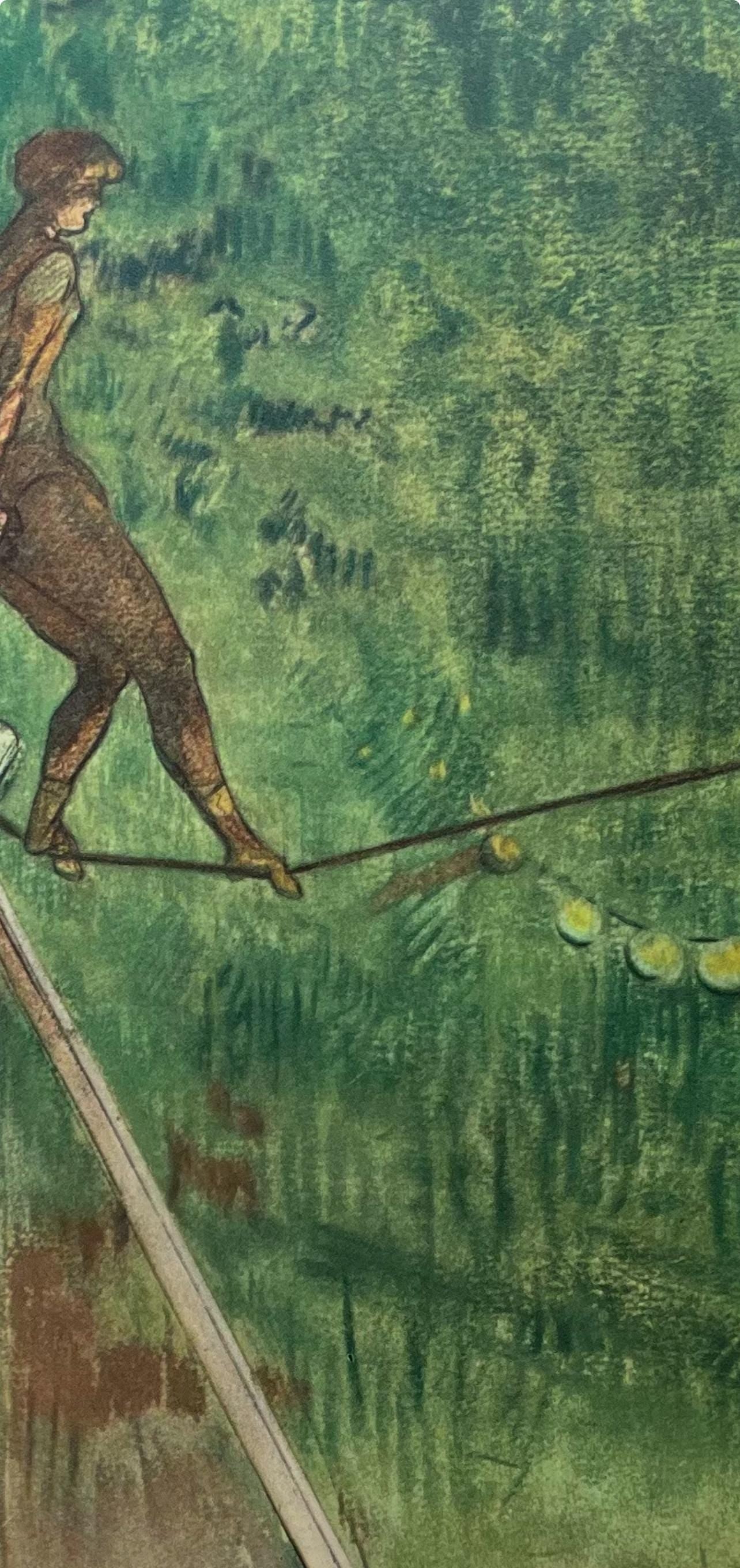 Henri De Toulouse-Lautrec, Tightrope Dancer, Henri De Toulouse-Lautrec, At The Circus, Lithograph