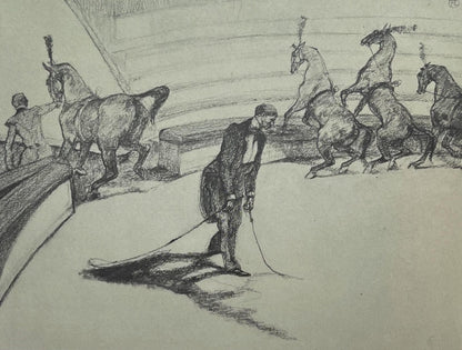 Henri De Toulouse-Lautrec, Performing Horses, Henri De Toulouse-Lautrec, At The Circus, Lithograph