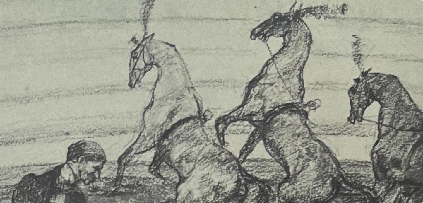 Henri De Toulouse-Lautrec, Performing Horses, Henri De Toulouse-Lautrec, At The Circus, Lithograph