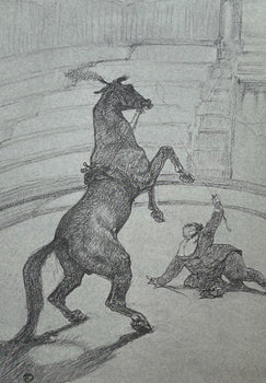 Henri De Toulouse-Lautrec, Performing Horse, Henri De Toulouse-Lautrec, At The Circus, Lithograph