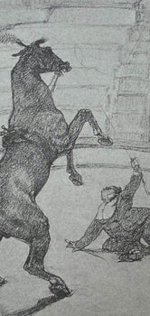 Henri De Toulouse-Lautrec, Performing Horse, Henri De Toulouse-Lautrec, At The Circus, Lithograph