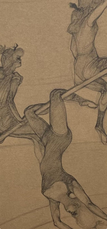 Henri De Toulouse-Lautrec, The Flying Trapeze, Henri De Toulouse-Lautrec, At The Circus, Lithograph