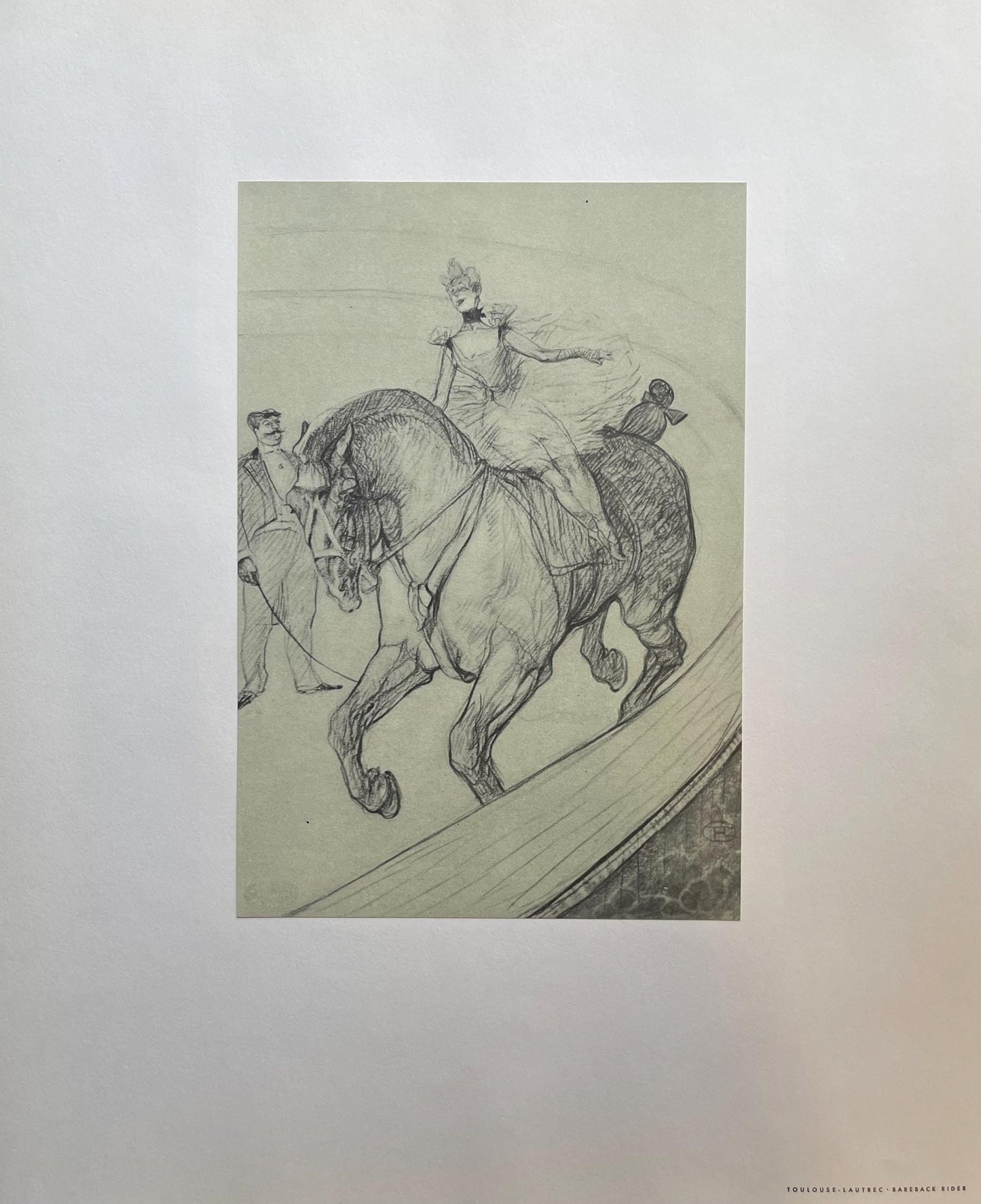 Henri De Toulouse-Lautrec, Bareback Rider, Henri De Toulouse-Lautrec, At The Circus, Lithograph