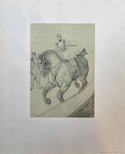 Henri De Toulouse-Lautrec, Bareback Rider, Henri De Toulouse-Lautrec, At The Circus, Lithograph