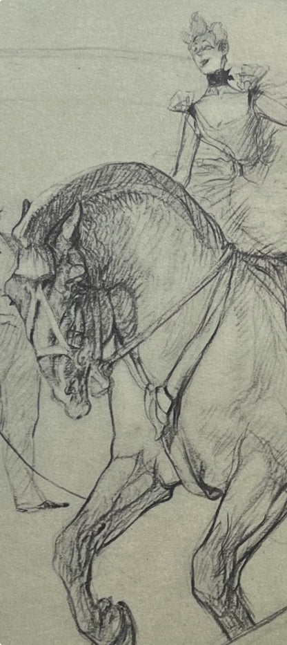 Henri De Toulouse-Lautrec, Bareback Rider, Henri De Toulouse-Lautrec, At The Circus, Lithograph